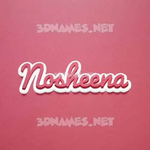 nosheena in Red Scribble style - 3D name wallpaper nosheena in Red Scribble style - 3D name wallpaper