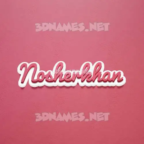 nosherkhan in Red Scribble style - 3D name wallpaper nosherkhan in Red Scribble style - 3D name wallpaper