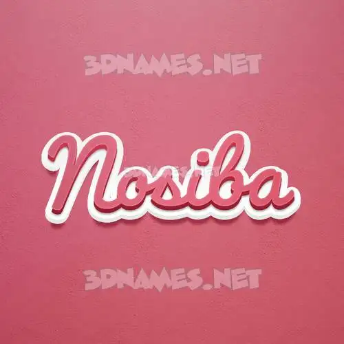 nosiba in Red Scribble style - 3D name wallpaper nosiba in Red Scribble style - 3D name wallpaper