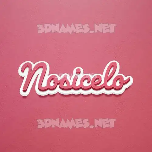 nosicelo in Red Scribble style - 3D name wallpaper nosicelo in Red Scribble style - 3D name wallpaper