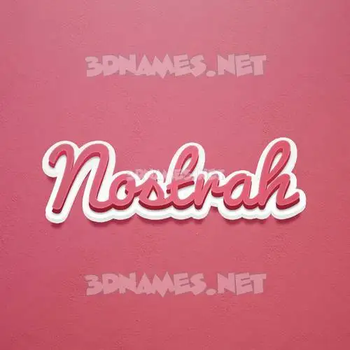 nostrah in Red Scribble style - 3D name wallpaper nostrah in Red Scribble style - 3D name wallpaper