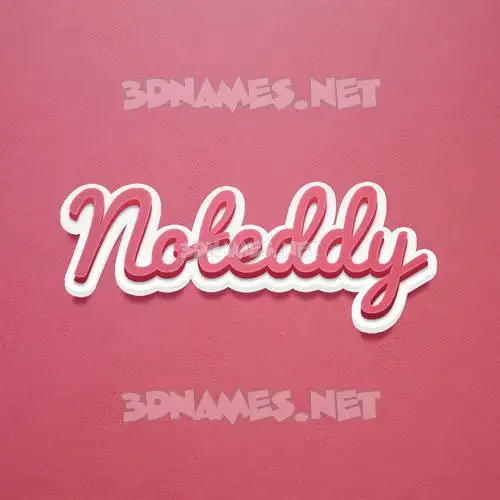noteddy in Red Scribble style - 3D name wallpaper noteddy in Red Scribble style - 3D name wallpaper