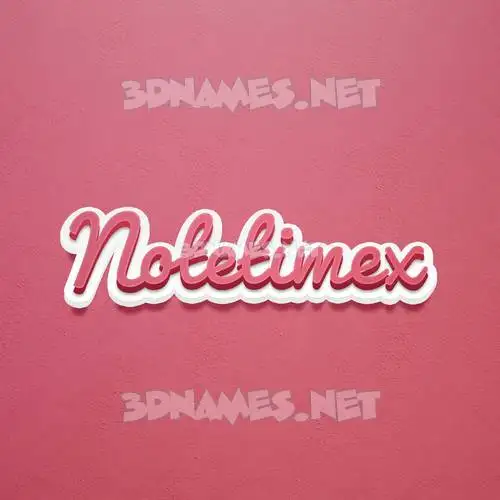 notetimex in Red Scribble style - 3D name wallpaper notetimex in Red Scribble style - 3D name wallpaper