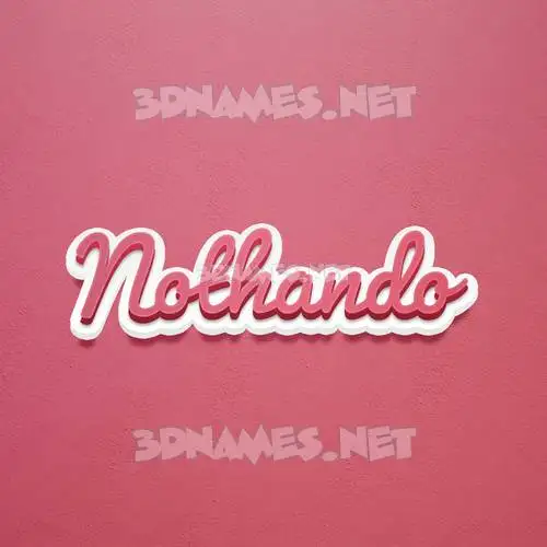 nothando in Red Scribble style - 3D name wallpaper nothando in Red Scribble style - 3D name wallpaper