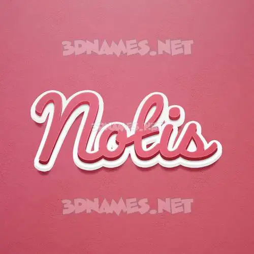notis in Red Scribble style - 3D name wallpaper notis in Red Scribble style - 3D name wallpaper