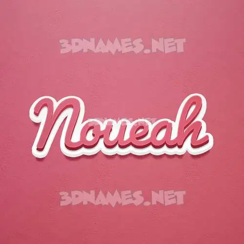 noueah in Red Scribble style - 3D name wallpaper noueah in Red Scribble style - 3D name wallpaper