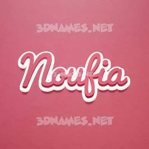 noufia in Red Scribble style - 3D name wallpaper noufia in Red Scribble style - 3D name wallpaper