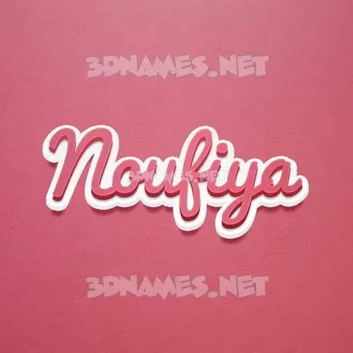 noufiya in Red Scribble style - 3D name wallpaper noufiya in Red Scribble style - 3D name wallpaper