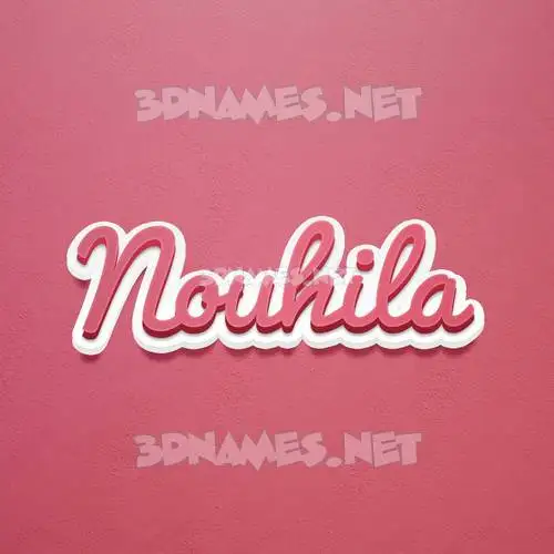 nouhila in Red Scribble style - 3D name wallpaper nouhila in Red Scribble style - 3D name wallpaper