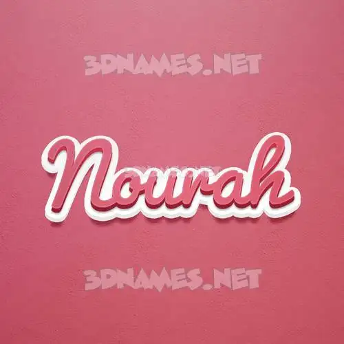 nourah in Red Scribble style - 3D name wallpaper nourah in Red Scribble style - 3D name wallpaper