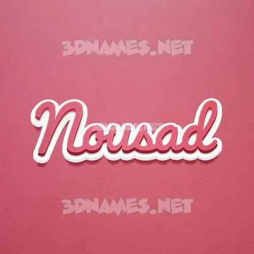 nousad in Red Scribble style - 3D name wallpaper nousad in Red Scribble style - 3D name wallpaper