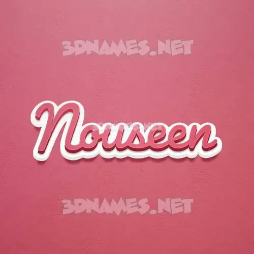 nouseen in Red Scribble style - 3D name wallpaper nouseen in Red Scribble style - 3D name wallpaper