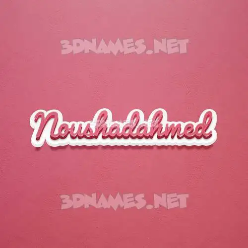 noushadahmed in Red Scribble style - 3D name wallpaper noushadahmed in Red Scribble style - 3D name wallpaper