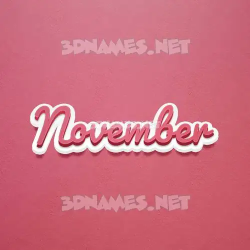 november in Red Scribble style - 3D name wallpaper november in Red Scribble style - 3D name wallpaper