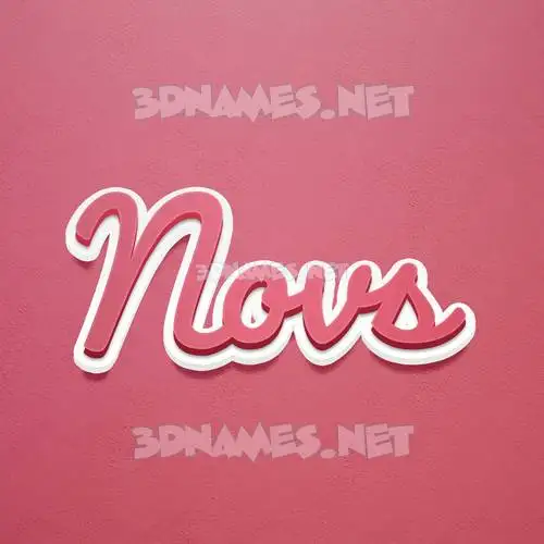 novs in Red Scribble style - 3D name wallpaper novs in Red Scribble style - 3D name wallpaper