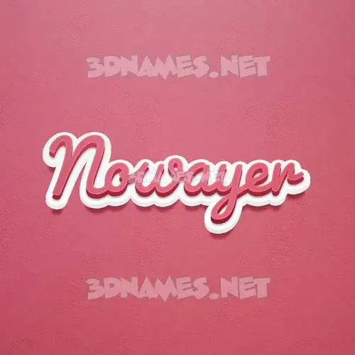 nowayer in Red Scribble style - 3D name wallpaper nowayer in Red Scribble style - 3D name wallpaper