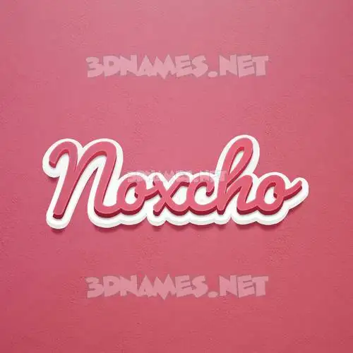 noxcho in Red Scribble style - 3D name wallpaper noxcho in Red Scribble style - 3D name wallpaper