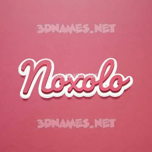 noxolo in Red Scribble style - 3D name wallpaper noxolo in Red Scribble style - 3D name wallpaper