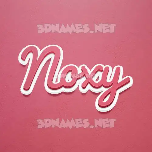 noxy in Red Scribble style - 3D name wallpaper noxy in Red Scribble style - 3D name wallpaper