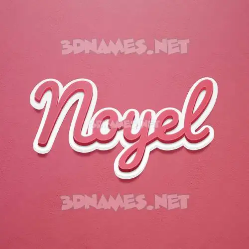 noyel in Red Scribble style - 3D name wallpaper noyel in Red Scribble style - 3D name wallpaper