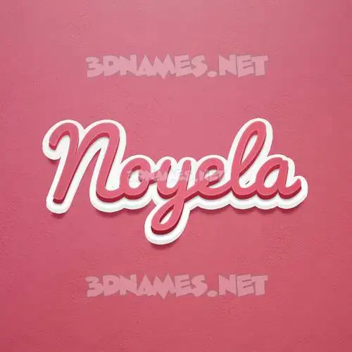 noyela in Red Scribble style - 3D name wallpaper noyela in Red Scribble style - 3D name wallpaper