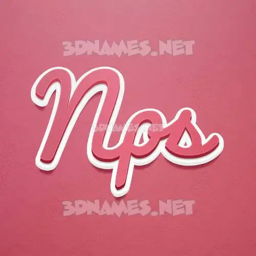 nps in Red Scribble style - 3D name wallpaper nps in Red Scribble style - 3D name wallpaper