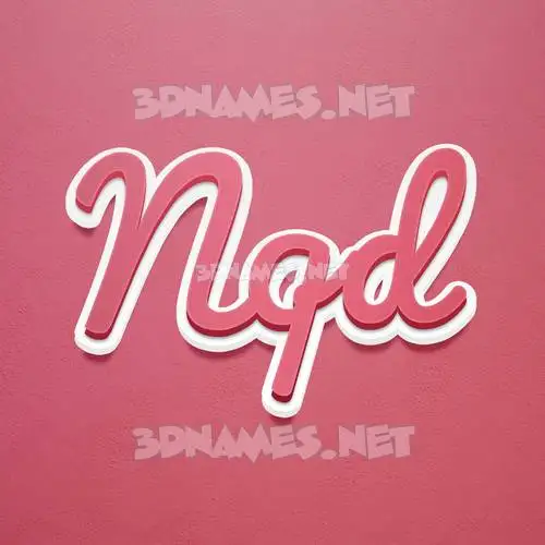 nqd in Red Scribble style - 3D name wallpaper nqd in Red Scribble style - 3D name wallpaper
