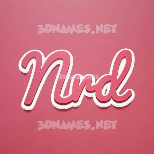 nrd in Red Scribble style - 3D name wallpaper nrd in Red Scribble style - 3D name wallpaper
