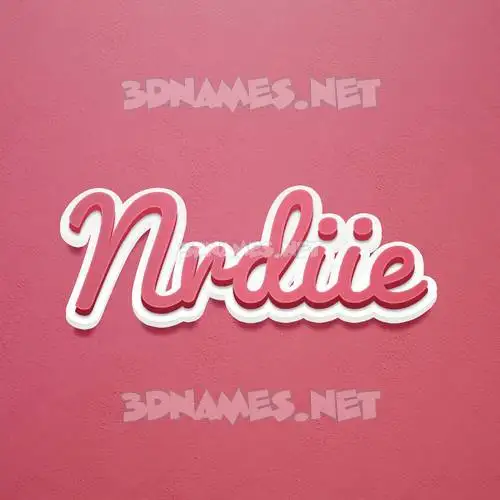 nrdiie in Red Scribble style - 3D name wallpaper nrdiie in Red Scribble style - 3D name wallpaper