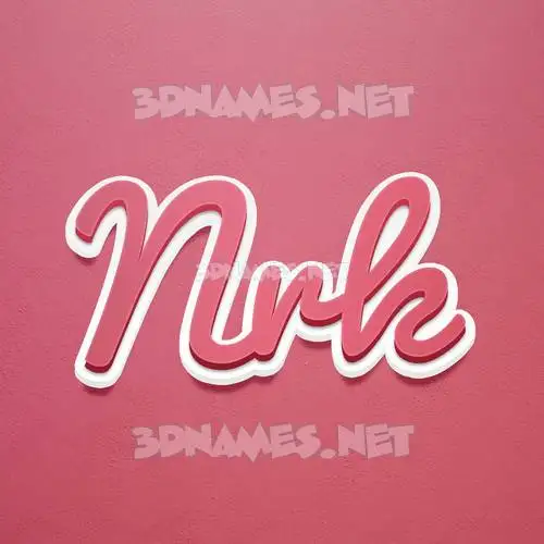 nrk in Red Scribble style - 3D name wallpaper nrk in Red Scribble style - 3D name wallpaper