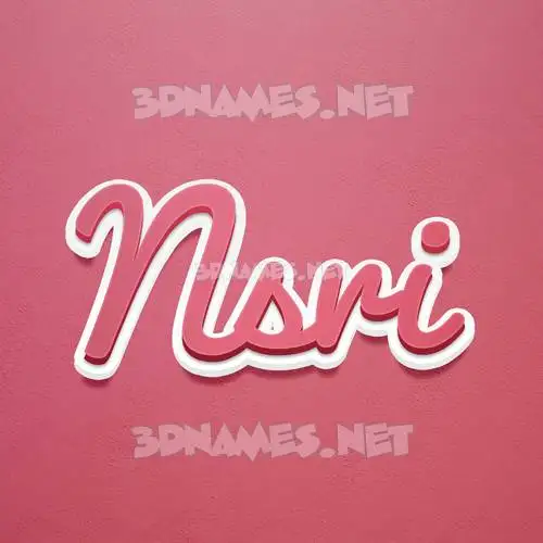nsri in Red Scribble style - 3D name wallpaper nsri in Red Scribble style - 3D name wallpaper