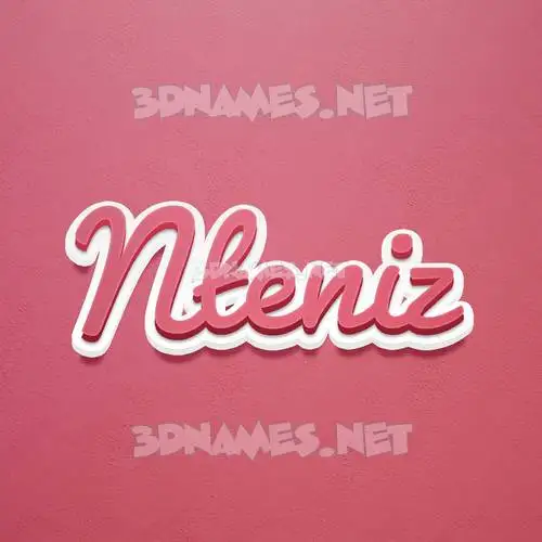 nteniz in Red Scribble style - 3D name wallpaper nteniz in Red Scribble style - 3D name wallpaper