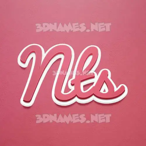 nts in Red Scribble style - 3D name wallpaper nts in Red Scribble style - 3D name wallpaper