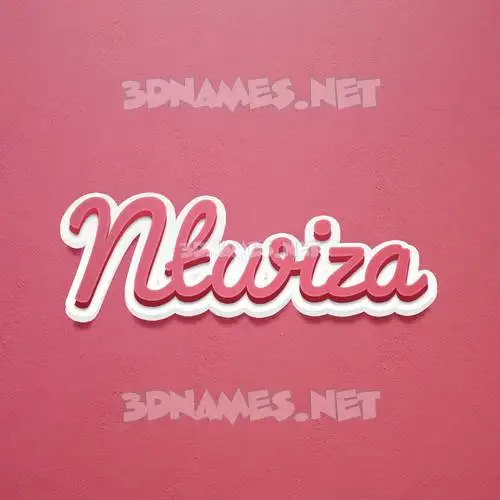ntwiza in Red Scribble style - 3D name wallpaper