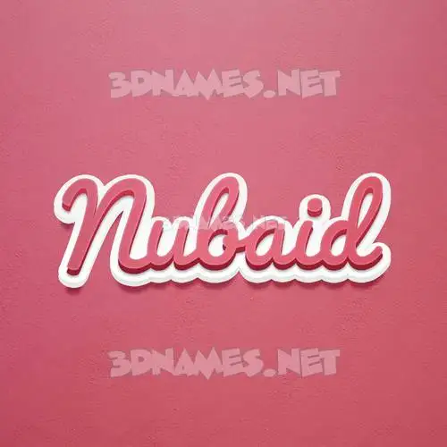 nubaid in Red Scribble style - 3D name wallpaper nubaid in Red Scribble style - 3D name wallpaper