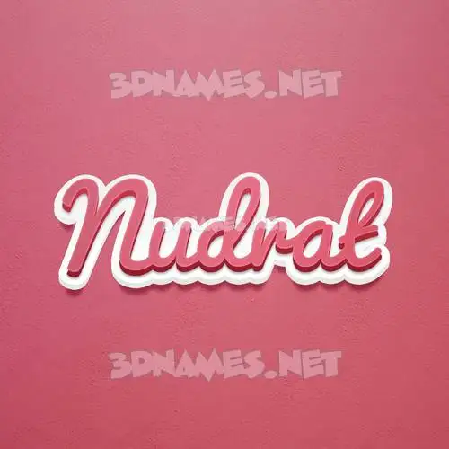 nudrat in Red Scribble style - 3D name wallpaper nudrat in Red Scribble style - 3D name wallpaper