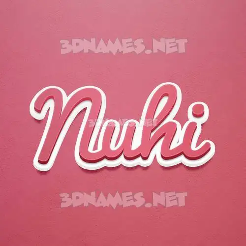 nuhi in Red Scribble style - 3D name wallpaper nuhi in Red Scribble style - 3D name wallpaper