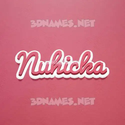 nuhicka in Red Scribble style - 3D name wallpaper nuhicka in Red Scribble style - 3D name wallpaper