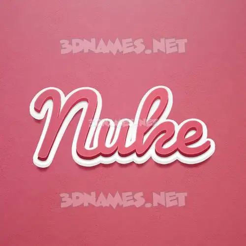 nuke in Red Scribble style - 3D name wallpaper nuke in Red Scribble style - 3D name wallpaper