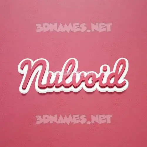 nulvoid in Red Scribble style - 3D name wallpaper nulvoid in Red Scribble style - 3D name wallpaper