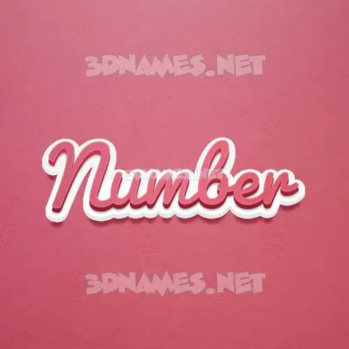 number in Red Scribble style - 3D name wallpaper number in Red Scribble style - 3D name wallpaper