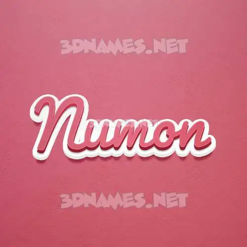 numon in Red Scribble style - 3D name wallpaper numon in Red Scribble style - 3D name wallpaper