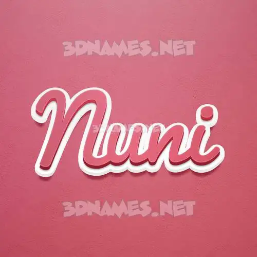 nuni in Red Scribble style - 3D name wallpaper nuni in Red Scribble style - 3D name wallpaper
