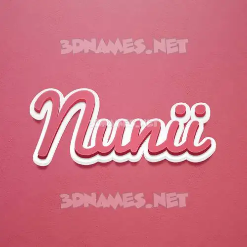 nunii in Red Scribble style - 3D name wallpaper nunii in Red Scribble style - 3D name wallpaper