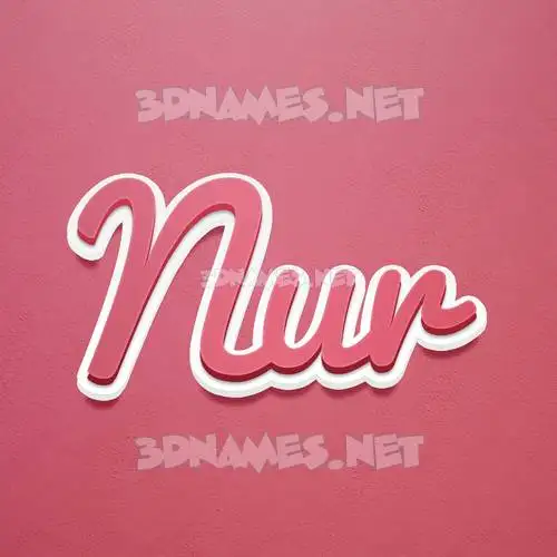 nur in Red Scribble style - 3D name wallpaper nur in Red Scribble style - 3D name wallpaper