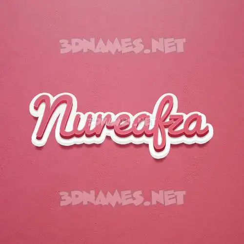 nureafza in Red Scribble style - 3D name wallpaper nureafza in Red Scribble style - 3D name wallpaper