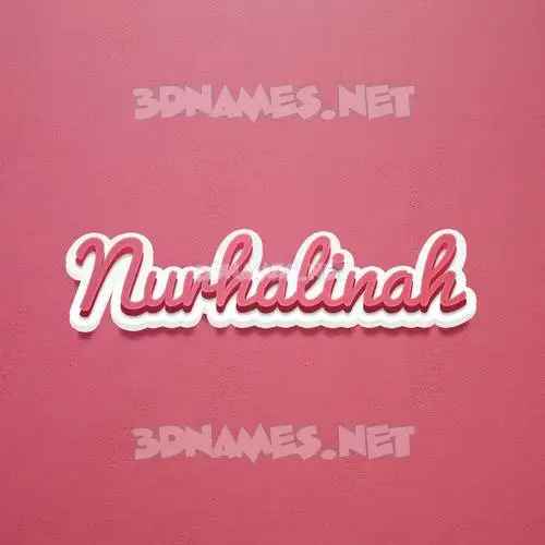 nurhalinah in Red Scribble style - 3D name wallpaper nurhalinah in Red Scribble style - 3D name wallpaper