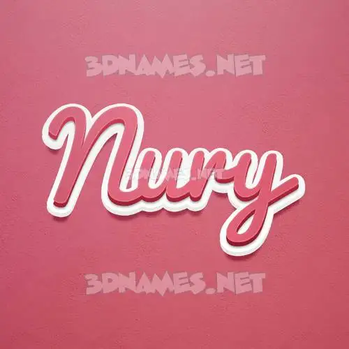 nury in Red Scribble style - 3D name wallpaper nury in Red Scribble style - 3D name wallpaper
