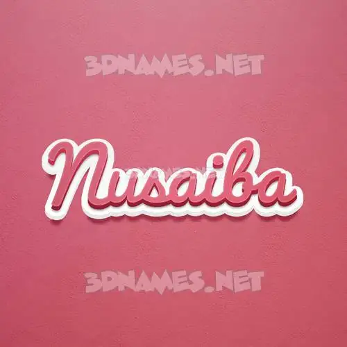 nusaiba in Red Scribble style - 3D name wallpaper nusaiba in Red Scribble style - 3D name wallpaper