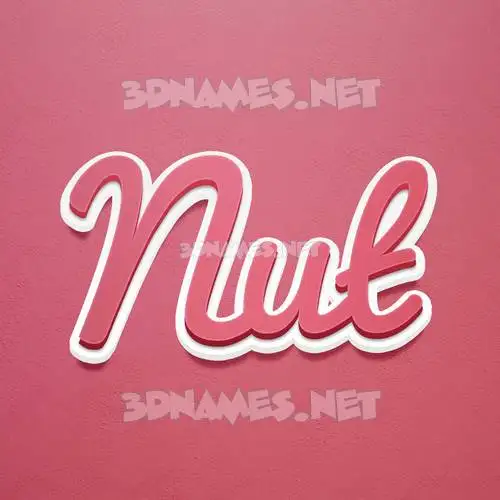 nut in Red Scribble style - 3D name wallpaper nut in Red Scribble style - 3D name wallpaper